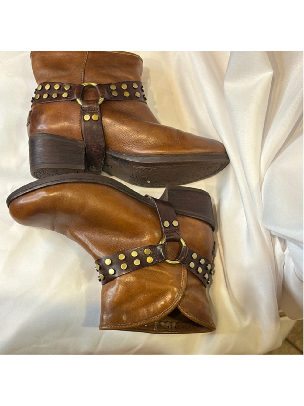 UGG Studded Brown Ankle Boots - Picture 5 of 9